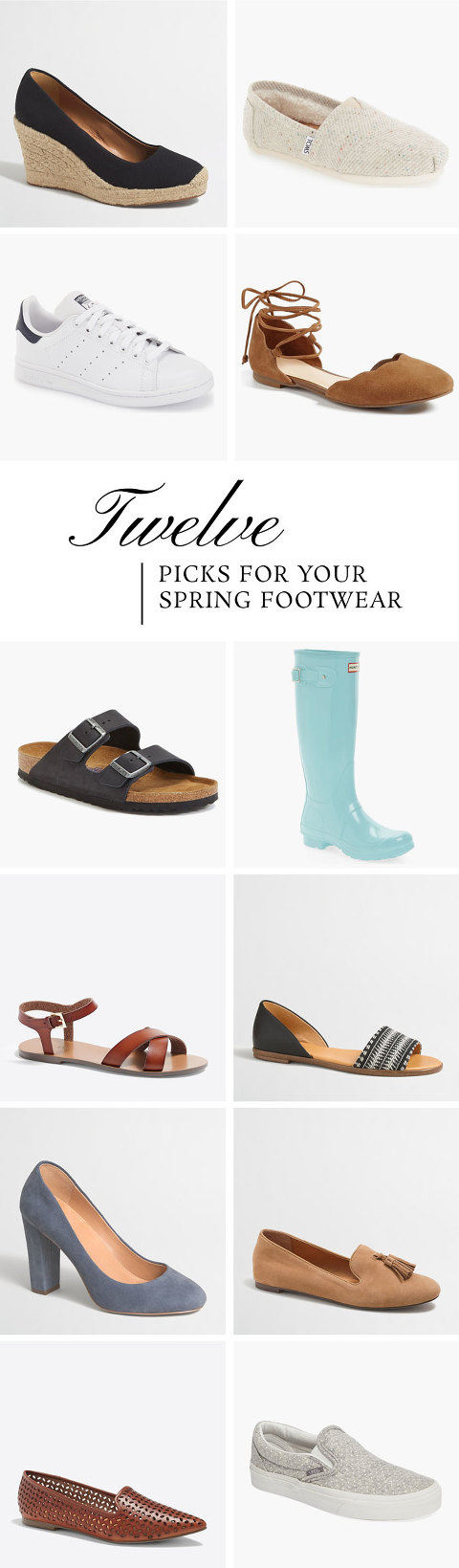 Done In A Dozen: Picks For Your Spring Footwear - Dream Green DIY