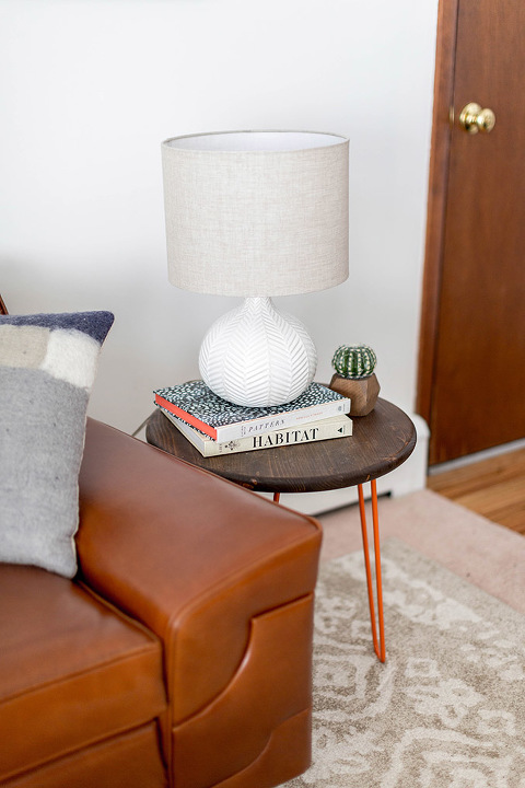 Before & After: Mid-Century Tufted Leather Couch | dreamgreendiy.com + @mooreandgiles