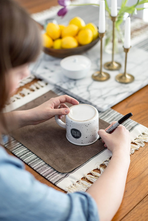 How To Make DIY Leather Coasters For Free | dreamgreendiy.com