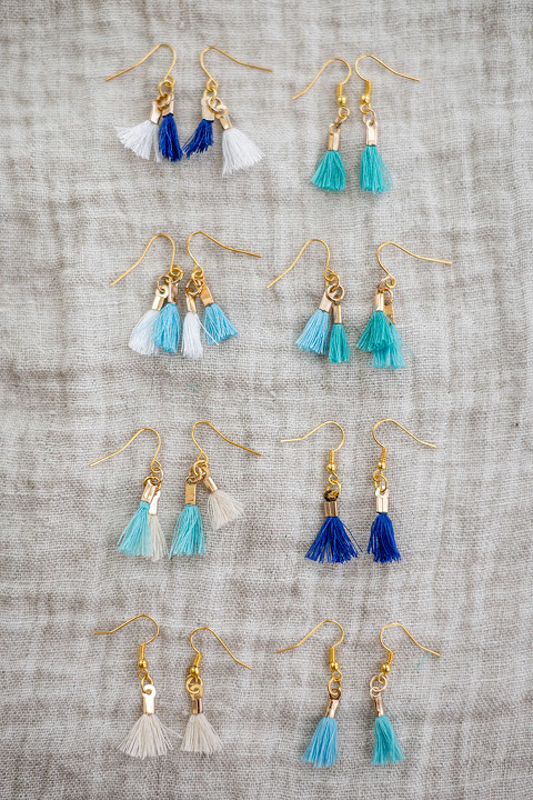 DIY Mini Dangle Tassel Earrings | dreamgreendiy.com + @orientaltrading