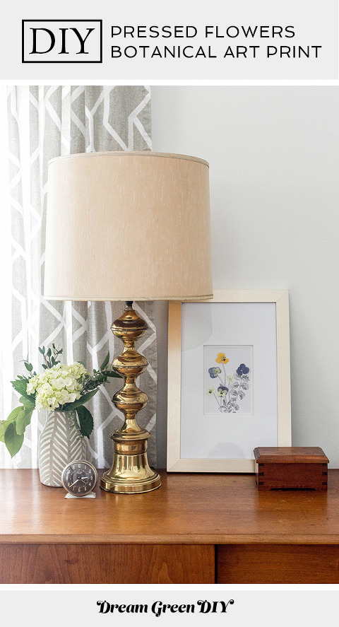 Diy Pressed Flowers Art Print Dream, How To Make A Pressed Flower Lampshade