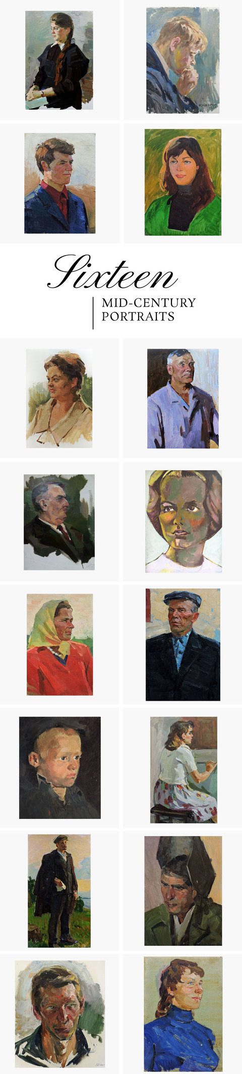 Roundup Of 16 Mid-Century Portraits From Etsy