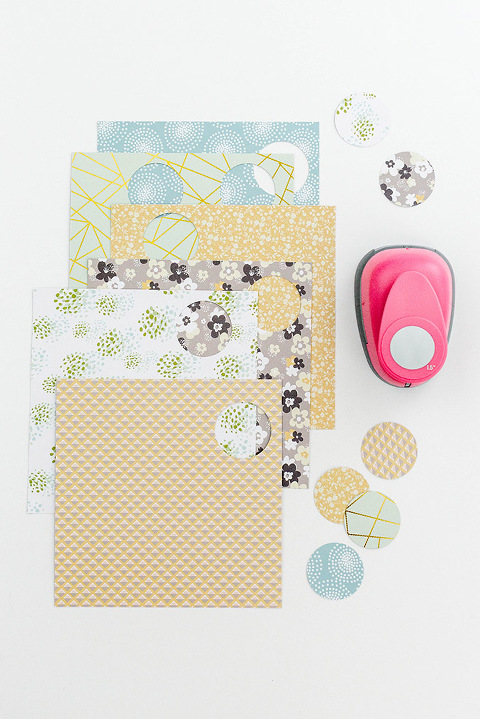 DIY Patterned Scrapbook Paper Magnets