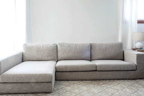 Interior define shop gray sectional