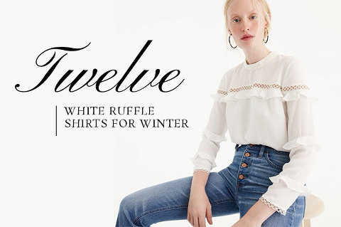 12 White Ruffle Shirts For Winter