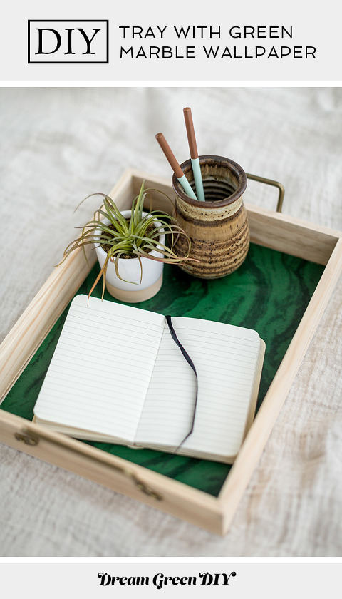 How To Turn Wallpaper Scraps Into Drawer Liners - Dream Green DIY