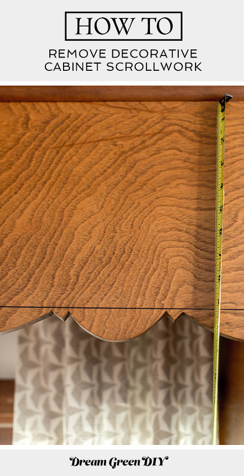 How To Remove Decorative Cabinet Scrollwork