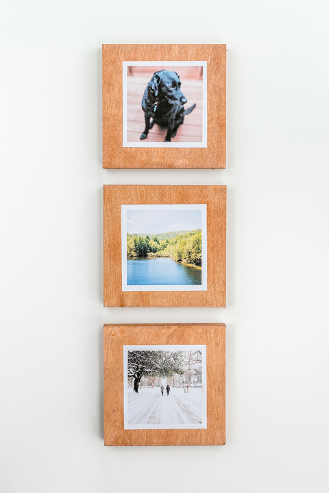 DIY Faux Stained Wood Instagram Frame | dreamgreendiy.com + @orientaltrading