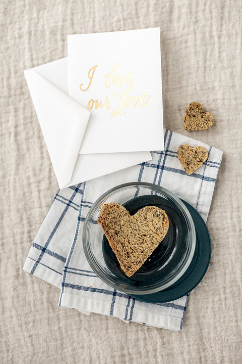 Heart-Shaped Valentine's Day Banana Bread