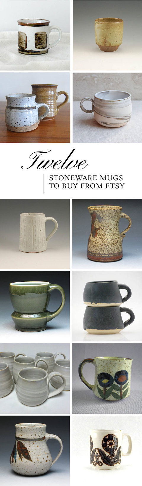 12 Stoneware Mugs To Buy From Etsy