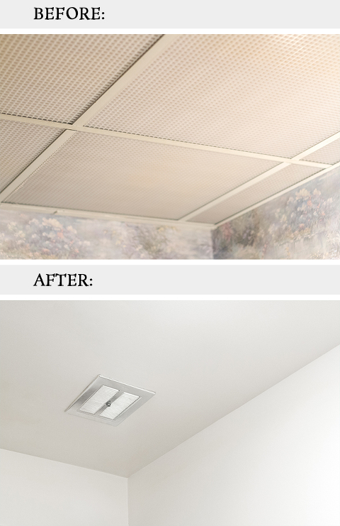 How To Remove Dated Drop Ceiling Tiles