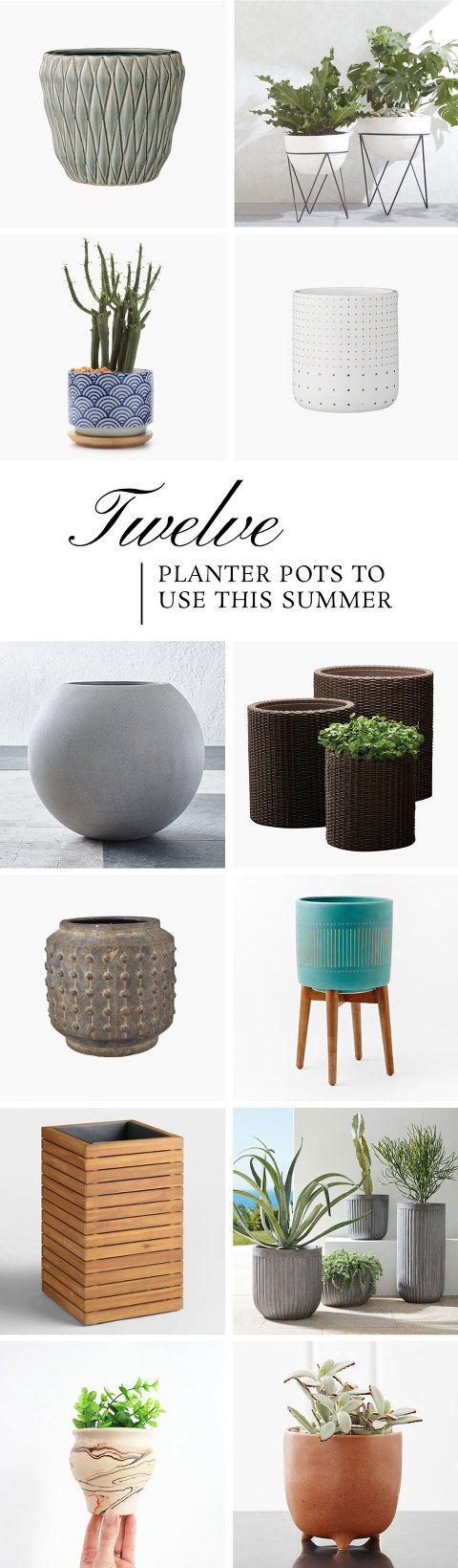 12 Planter Pots To Use This Summer