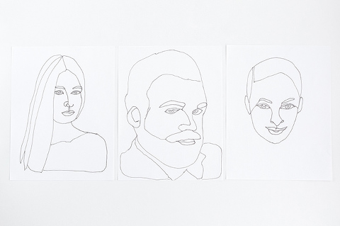 DIY Wire Portrait With Printable Template