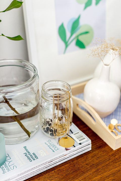 How To Style A Bedroom Dresser Tabletop | dreamgreendiy.com + @orientaltrading #ad