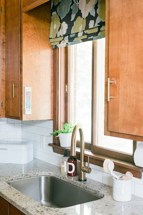 Faux Roman Shade For The Kitchen