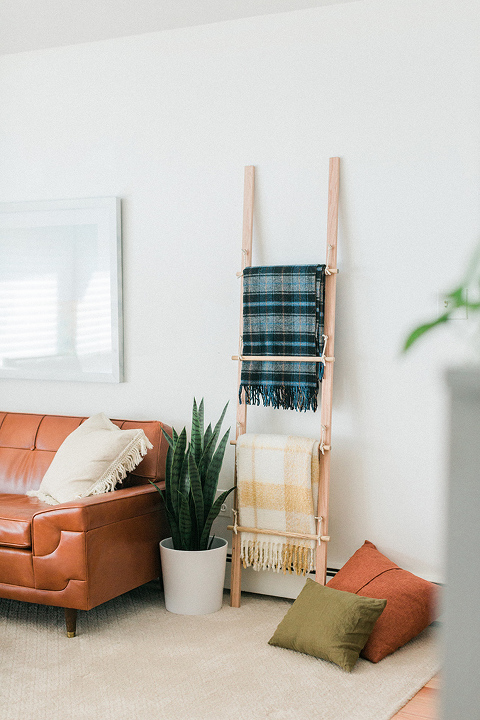 DIY Swing Arm Blanket Ladder