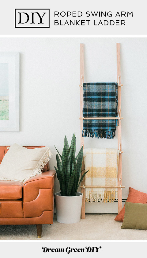 DIY Swing Arm Blanket Ladder