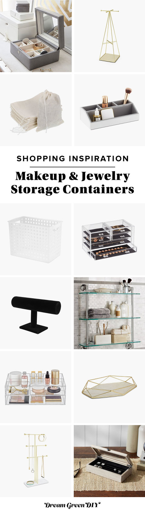 Makeup & Jewelry Storage Containers
