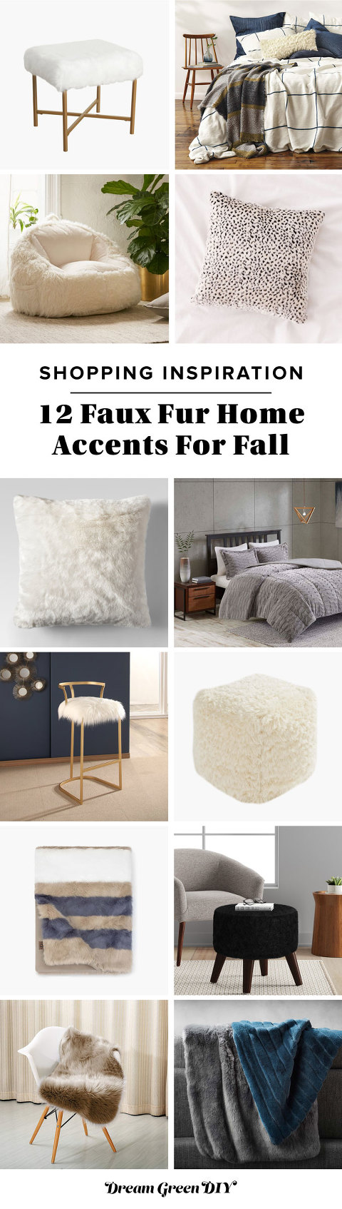12 Faux Fur Home Accents For Fall