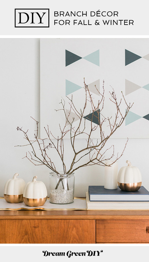 5-Minute DIY Branch Décor For Fall & Winter