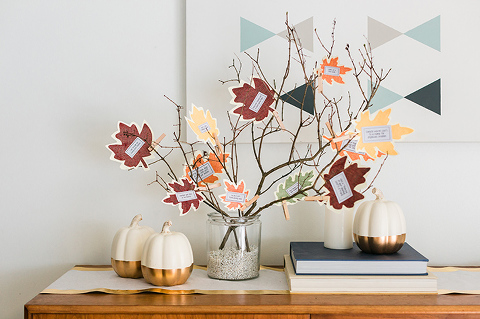 DIY Thanksgiving Branches With Printable Prompts