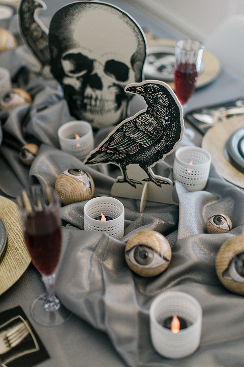 Creepy Classy Black & White Halloween Party