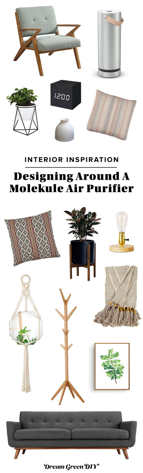 Designing Around A Molekule Air Purifier | dreamgreendiy.com + @Molekule #ad #mymolekule