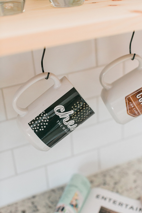 DIY Custom Photo Mug Rail For The Kitchen