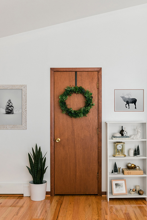 DIY Faux Evergreen Christmas Wreath