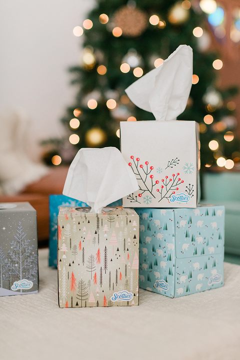 DIY Tissue Box Christmas Gift Tags