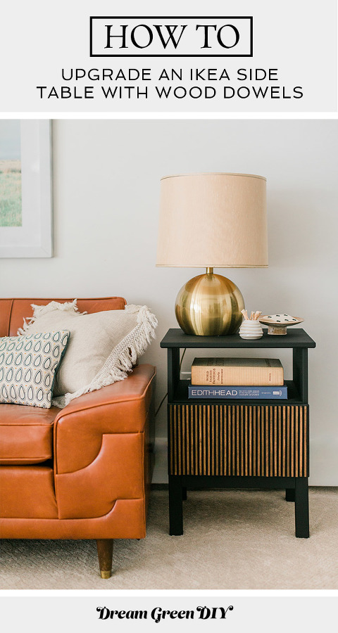 Upgrade An IKEA Side Table With Wood Dowels