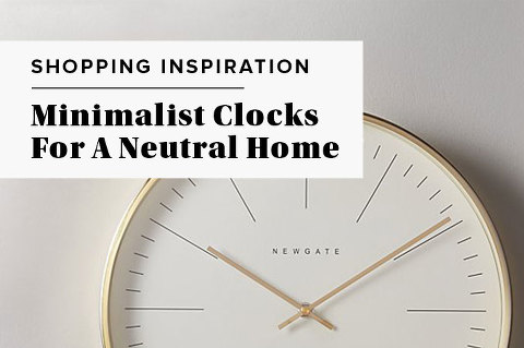 Minimalist Clocks For A Neutral Home