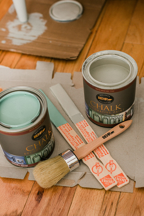DIY Mid-Century Dresser Makeover Using Chalk Decorative Paint | dreamgreendiy.com + @behrpaint #ad