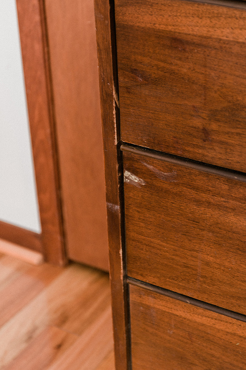 DIY Mid-Century Dresser Makeover Using Chalk Decorative Paint | dreamgreendiy.com + @behrpaint #ad