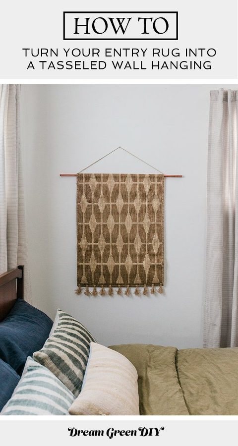 How To Turn A Rug Into A Wall Hanging