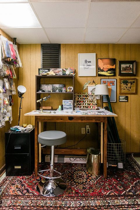 John's Fly Fishing Fly-Tying Room Tour