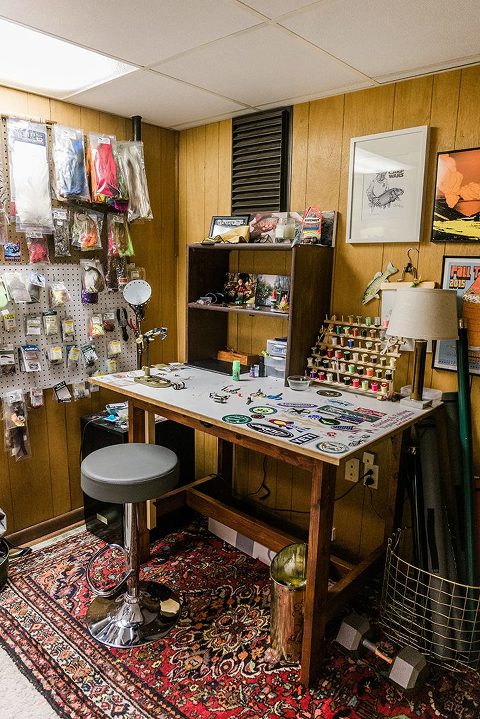 John's Fly Fishing Fly-Tying Room Tour - Dream Green DIY