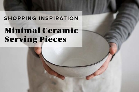 Modern Minimal Ceramic Serving Pieces