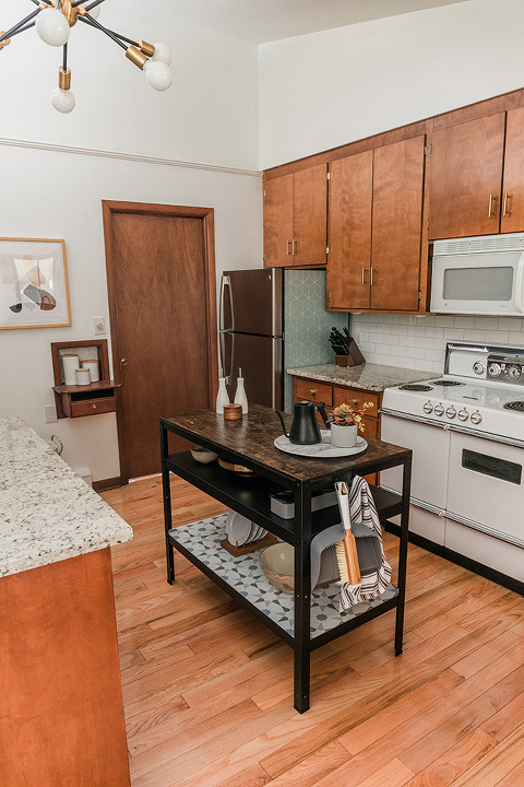 From IKEA Work Table To Kitchen Island