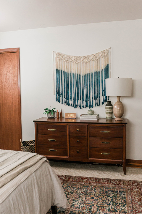 DIY Indigo Macrame Wall Hanging