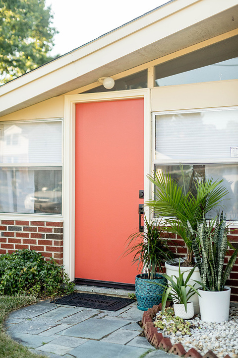 Palm Springs Inspired Mid-Century Entryway