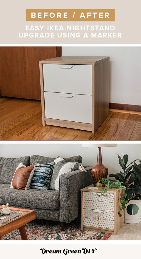 DIY Paint Pen IKEA Side Table Hack