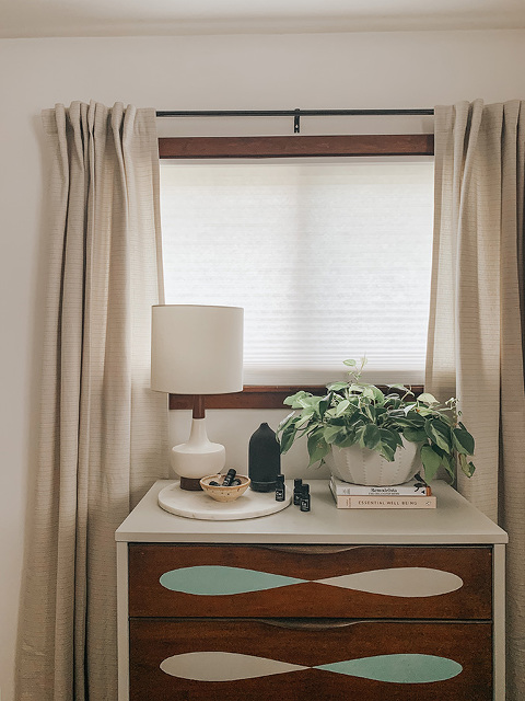 Painted mid-century dresser