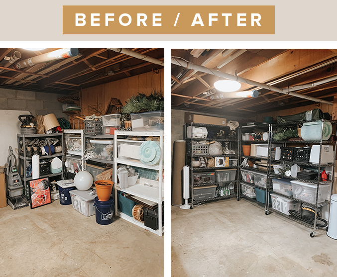 Basement organization ideas