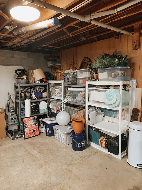 Basement organization ideas