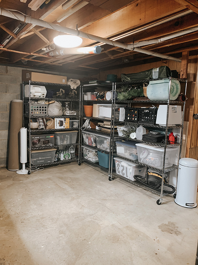 Basement organization ideas