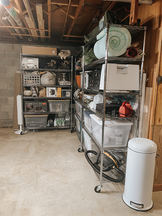 Basement organization ideas