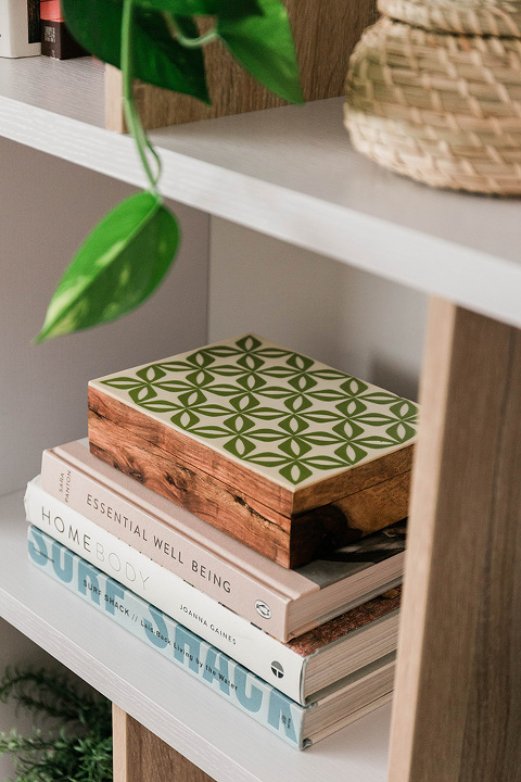 AllModern Bookshelf Entryway Makeover | dreamgreendiy.com + @allmodern #ad