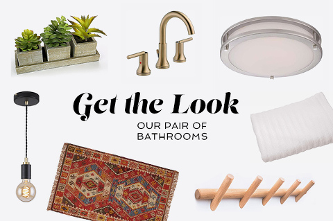 Get The Look: Our Pair Of Bathrooms