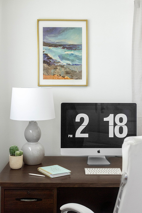 Abstract landscape art print